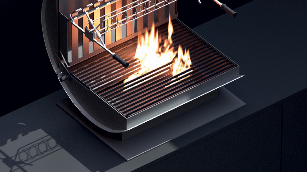 Barbecue  français au charbon Stellantis